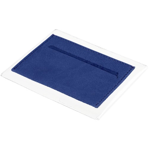 Купить Чехол для карточек Twill, синий с нанесением логотипа