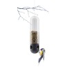 Купить Кормушка для птиц Bird Feeder Tube, подвесная, черная с нанесением логотипа
