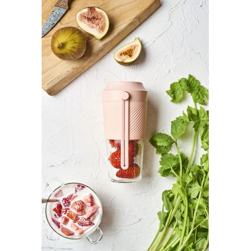 Купить Портативный блендер Juicer, розовый с нанесением логотипа