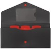 Купить Органайзер для путешествий Envelope, черный с красным с нанесением логотипа