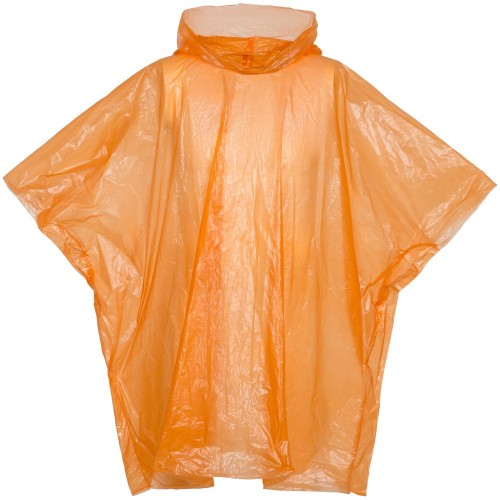 Купить Дождевик-пончо RainProof, оранжевый с нанесением логотипа