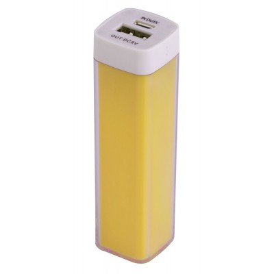 Купить Bнешний аккумулятор Bar, 2200 mAh, ver.2, желтый с нанесением