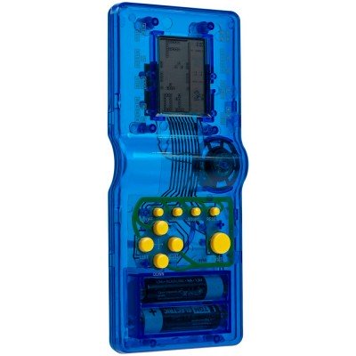 Купить Игровая консоль Tetramino Transparent, синяя с нанесением