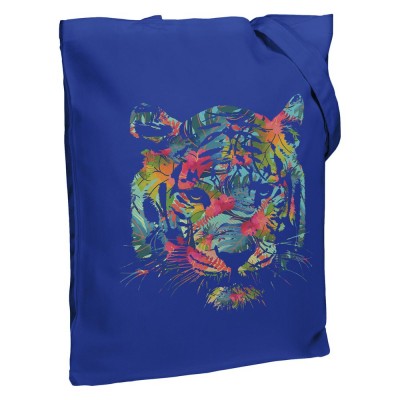 Купить Холщовая сумка Jungle Look, ярко-синяя с нанесением логотипа