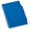Купить Блокнот с ручкой Loop Up, синий с нанесением логотипа
