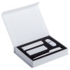 Купить Набор Bond: аккумулятор, флешка и ручка, белый с нанесением логотипа