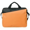 Купить Конференц-сумка Unit Diagonal, оранжево-черная с нанесением логотипа