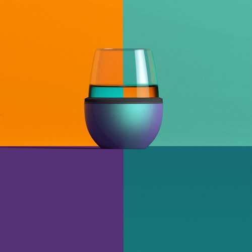 Купить Термобокал для вина Wine Kuzie, металлик с нанесением логотипа