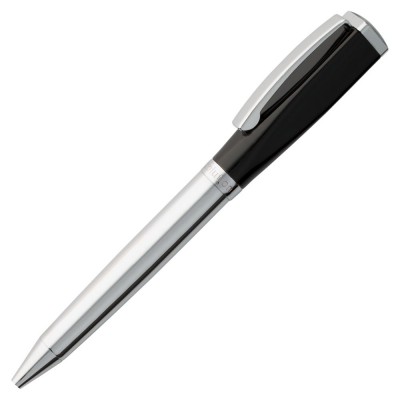 Купить Ручка шариковая Bison, черная с нанесением логотипа
