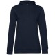 Купить Толстовка с капюшоном женская Hoodie, темно-синяя с нанесением логотипа