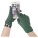 Купить Сенсорные перчатки Scroll, зеленые с нанесением логотипа