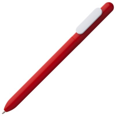 Купить Ручка шариковая Slider, красная с белым с нанесением