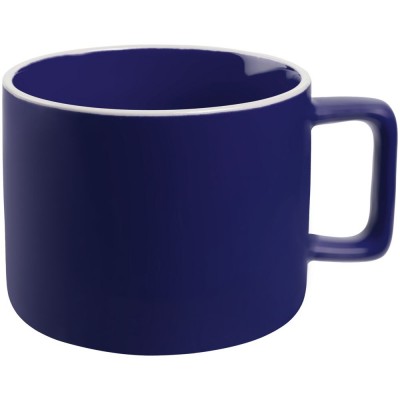 Купить Чашка Fusion, синяя с нанесением логотипа