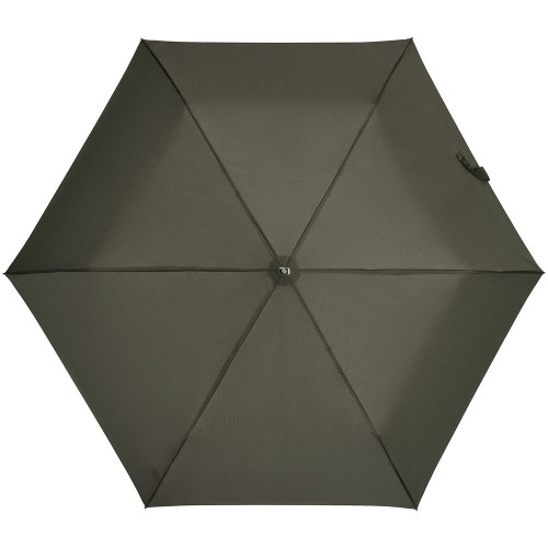 Купить Зонт складной Rain Pro Mini Flat, зеленый (оливковый) с нанесением логотипа