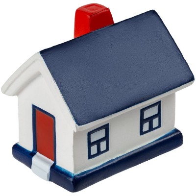 Купить Сквиши-антистресс «Домик», с синей крышей с нанесением логотипа
