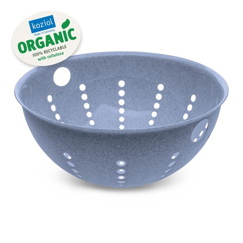 Купить Дуршлаг Palsby Organic, большой, синий с нанесением логотипа