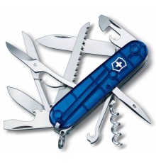 Офицерский нож Huntsman 91, прозрачный синий