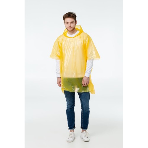 Купить Дождевик-пончо RainProof, желтый с нанесением логотипа