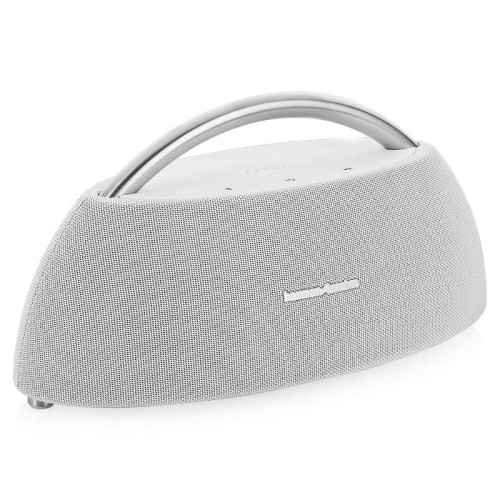 Купить Беспроводная колонка Harman Kardon Gо and Play Mini, белая с нанесением логотипа Купить Беспроводная колонка Harman Kardon Gо and Play Mini, белая с нанесением логотипа