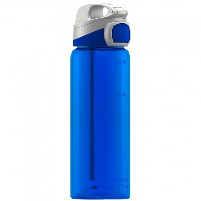 Купить Бутылка для воды Miracle, голубая с нанесением логотипа