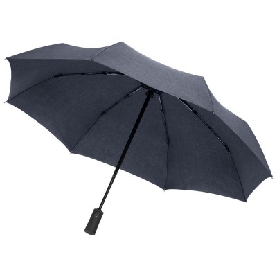 Купить Складной зонт rainVestment, темно-синий меланж с нанесением
