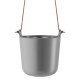 Купить Горшок для растений Flowerpot, подвесной, серый с нанесением логотипа