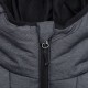 Купить Куртка мужская Outdoor, серая с черным с нанесением логотипа