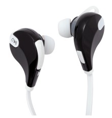 Cпортивные Bluetooth наушники Vatersay, черные с белым