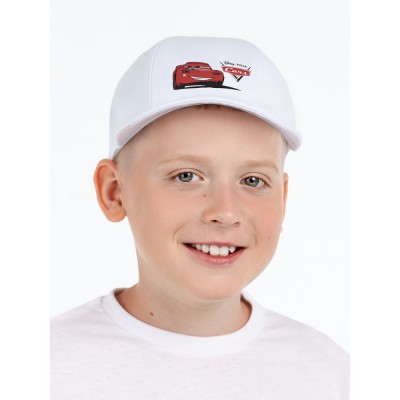 Купить Бейсболка детская Lightning McQueen, белая с нанесением логотипа