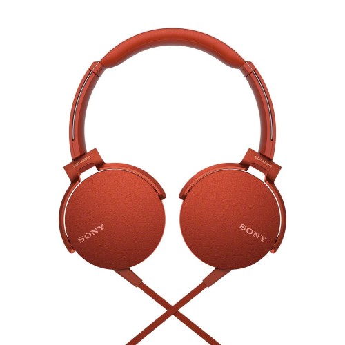 Купить Наушники Sony XB-550, красные с нанесением логотипа