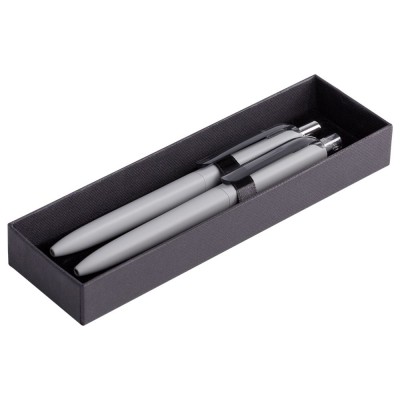 Купить Набор Prodir DS8: ручка и карандаш, серый с нанесением логотипа