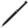 Купить Ручка шариковая Euro Chrome, черная с нанесением логотипа