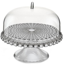 Блюдо для торта с крышкой Tiffany, серое