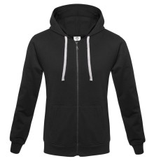 Толстовка на молнии с капюшоном Unit Siverga, черная