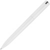 Купить Ручка шариковая Split White Neon, белая с черным с нанесением логотипа