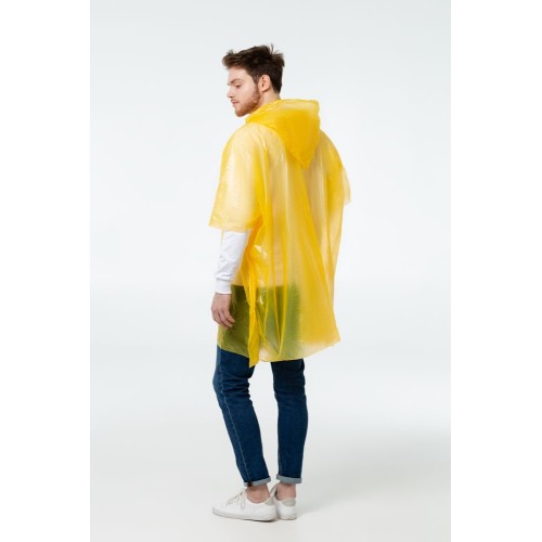 Купить Дождевик-пончо RainProof, желтый с нанесением логотипа