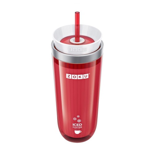 Купить Стакан для охлаждения напитков Iced Coffee Maker, красный с нанесением логотипа