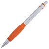 Купить Ручка шариковая Boomer, с оранжевыми элементами с нанесением логотипа