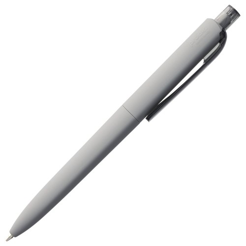 Купить Ручка шариковая Prodir DS8 PRR-T Soft Touch, серая с нанесением логотипа