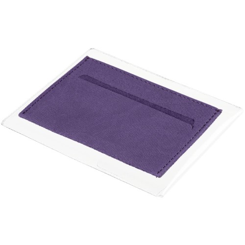 Купить Чехол для карточек Twill, фиолетовый с нанесением логотипа