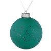 Купить Елочный шар Stars, 10 см, зеленый с нанесением логотипа