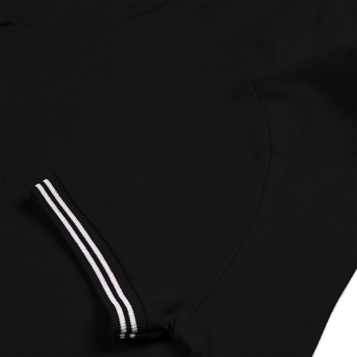 Купить Рубашка поло женская Virma Stripes Lady, черная с нанесением логотипа Купить Рубашка поло женская Virma Stripes Lady, черная с нанесением логотипа
