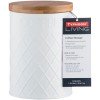 Купить Емкость для хранения кофе Embossed, белая с нанесением логотипа
