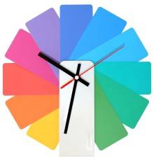 Часы настенные Transformer Clock. White & Multicolor