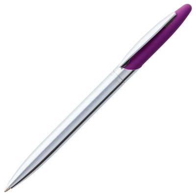 Купить Ручка шариковая Dagger Soft Touch, фиолетовая с нанесением