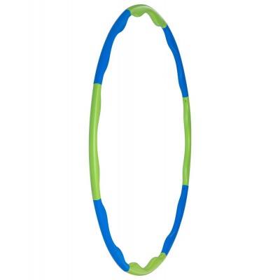 Купить Обруч массажный Hula Hoop, сине-зеленый с нанесением логотипа