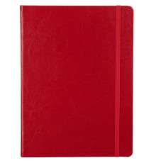 Блокнот Freenote, в клетку, красный
