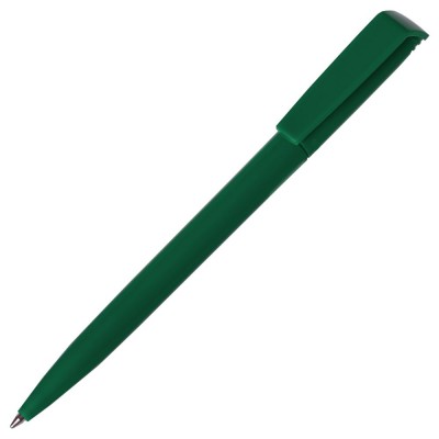 Купить Ручка шариковая Flip, зеленая с нанесением