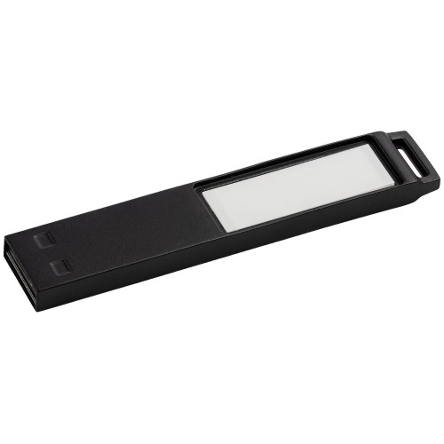 Купить Флешка markBright Black с белой подсветкой, 32 Гб с нанесением логотипа