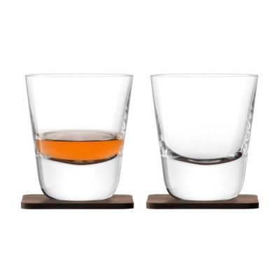 Купить Набор стаканов Arran Whisky с деревянными подставками с нанесением